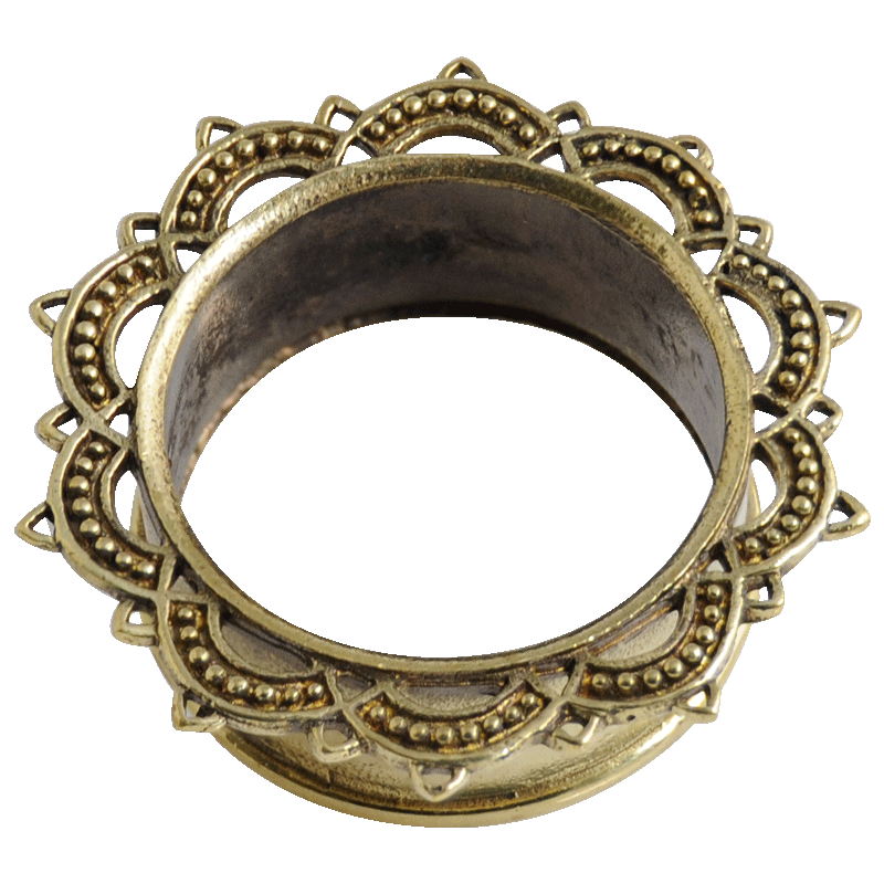 Brass Flesh Tunnel Orecchio