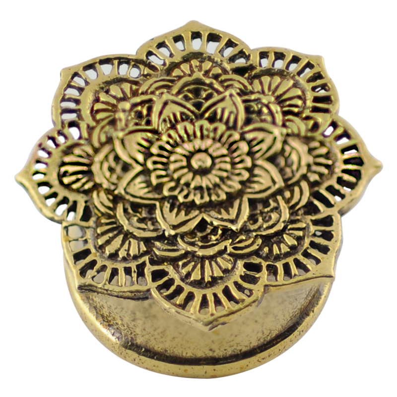 Brass Mandala Ear Plug (Price for Pair) Orecchio