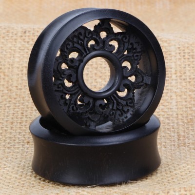 Wood Hand Carved Tribal Plug (price for pair) Orecchio