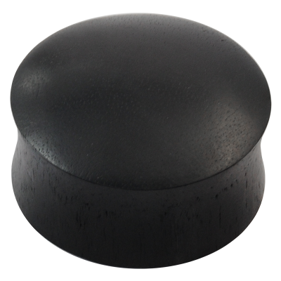 Solid Black Arang Wood Plug Orecchio