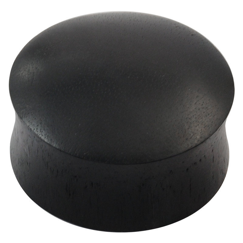 Solid Black Arang Wood Plug Orecchio