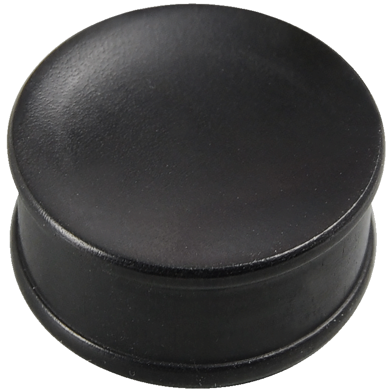 Double Flared Concave Iron Wood Plug Orecchio