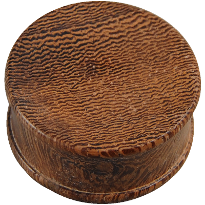 Double Flared Concave Siamea Wood Plug Orecchio