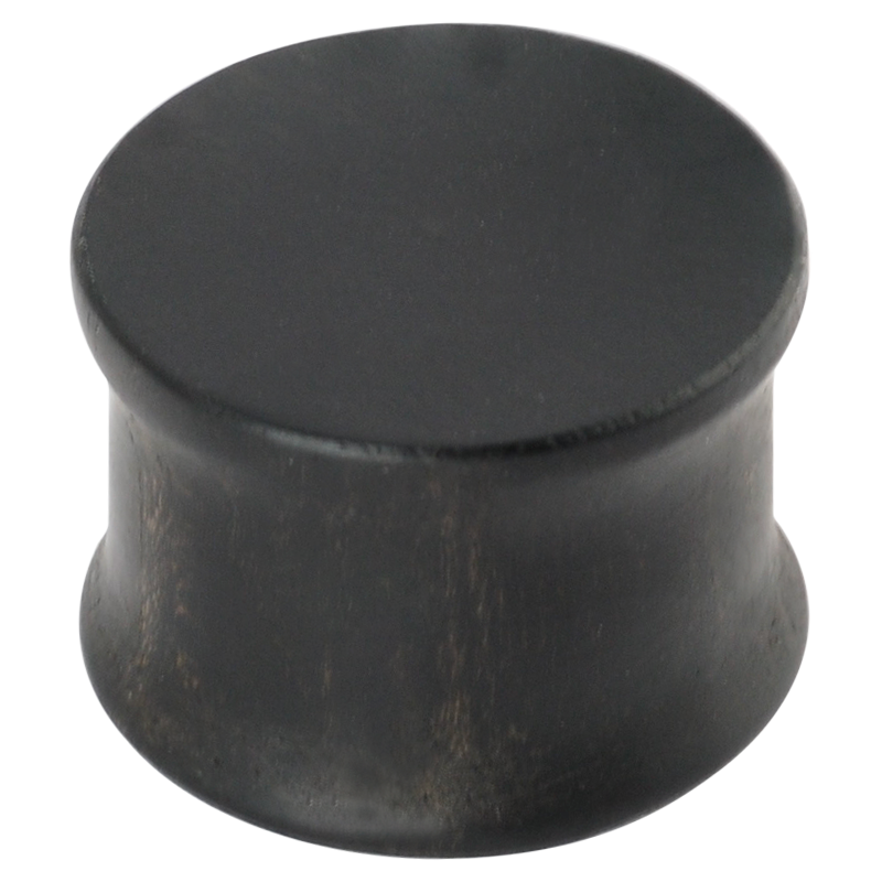 Gabon Ebony Flat Plug Orecchio
