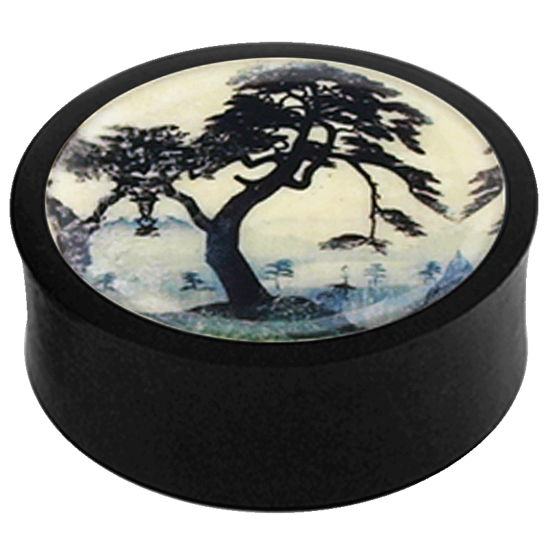 Japanese Ceramic Plugs Landscape (Price for Pair) Orecchio