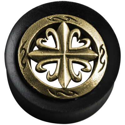 Wood Tunnel with Brass Element Orecchio