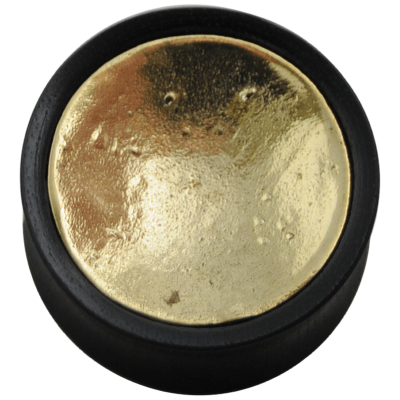 Wood Plug with Brass Element Orecchio