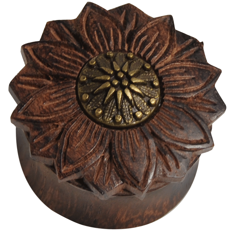 Wood Plug with Brass Element Orecchio