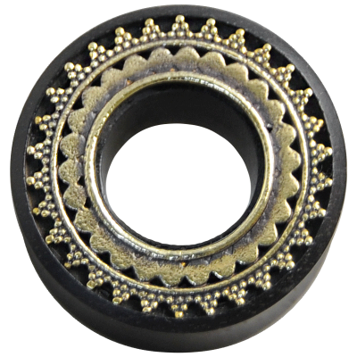 Wood Tunnel with Brass Element Orecchio