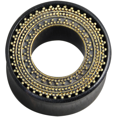 Wood Tunnel with Brass Element Orecchio
