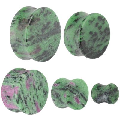 Fuchsite Convex Ear Plug Orecchio