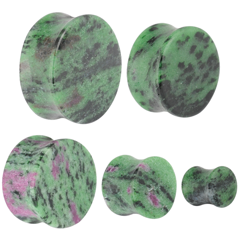 Fuchsite Convex Ear Plug Orecchio