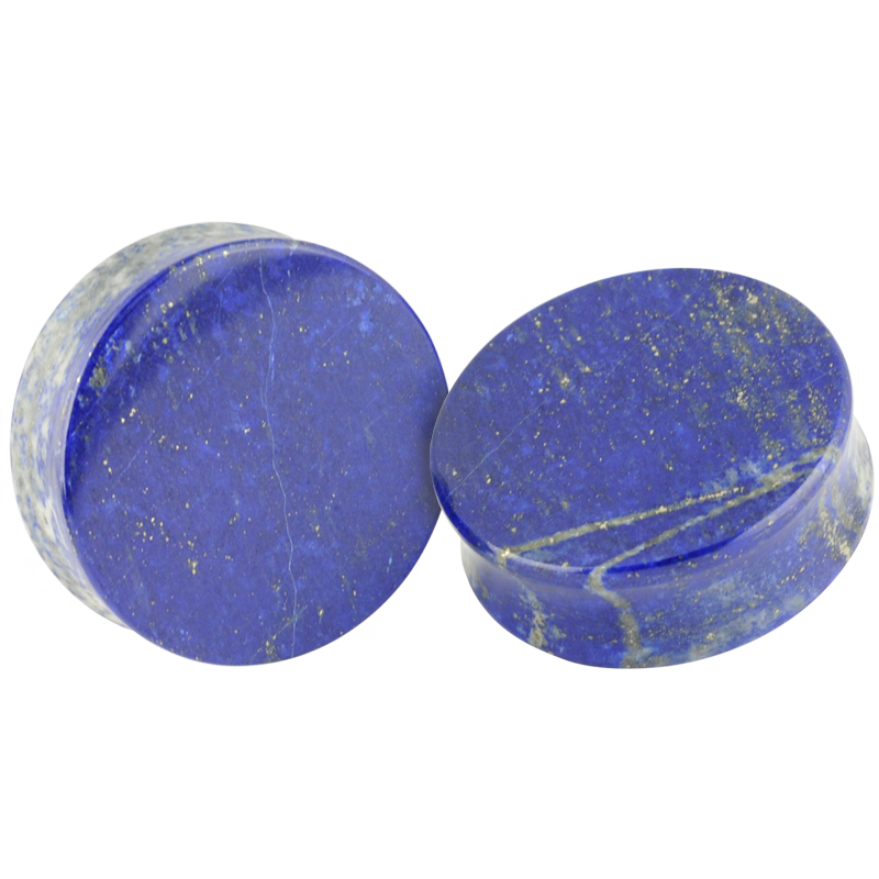 Lapis Lazuli Flat Ear Plug Orecchio