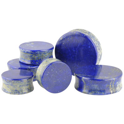 Lapis Lazuli Flat Ear Plug Orecchio