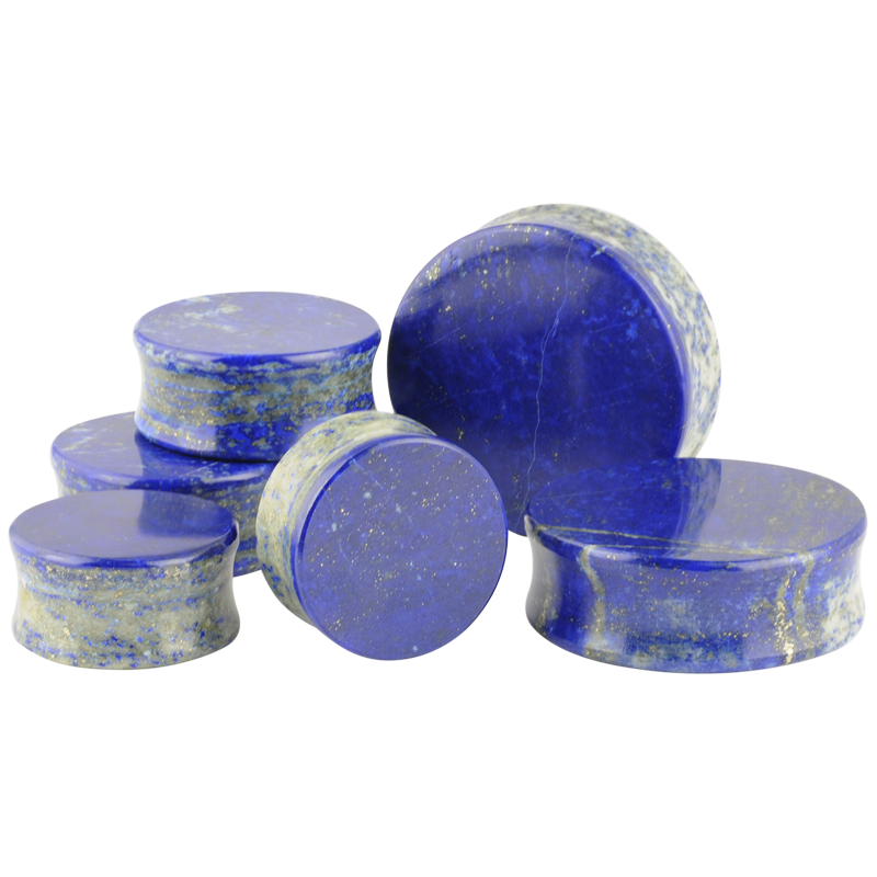 Lapis Lazuli Flat Ear Plug Orecchio