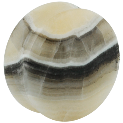 Black Layered Onyx Convex Ear Plug Orecchio