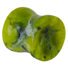 Lizardite (Norvegian Jade) Concave Ear Plug