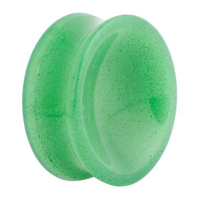 Natural Stone Double Concave Plug Aventurine (Price for Pair) Orecchio