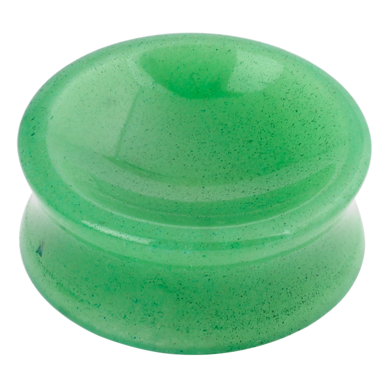 Natural Stone Double Concave Plug Aventurine (Price for Pair) Orecchio
