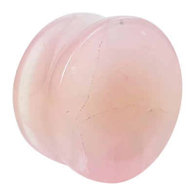 Rose Quartz Concave Ear Plug Orecchio