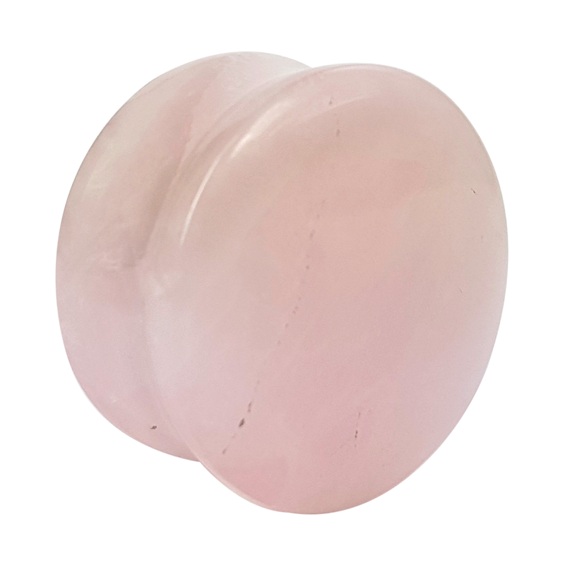 Rose Quartz Convex Ear Plug Orecchio