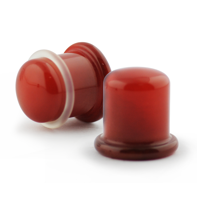 Single Flare Stone Plug Carnelian (Price for Pair) Orecchio