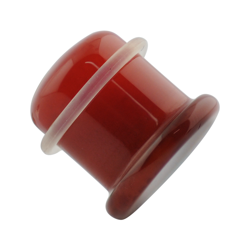 Single Flare Stone Plug Carnelian (Price for Pair) Orecchio