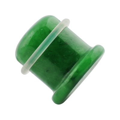 Single Flare Stone Plug Green Jade (Price for Pair) Orecchio