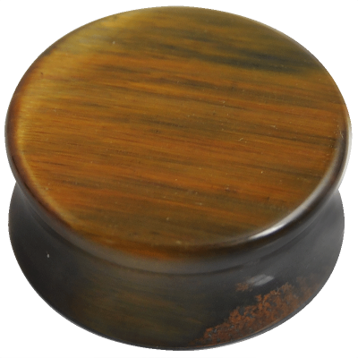 Blue Tiger Eye Stone Plug (Price for Pair) Orecchio