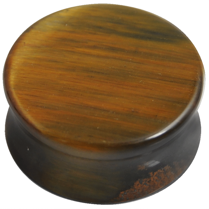 Blue Tiger Eye Stone Plug (Price for Pair) Orecchio