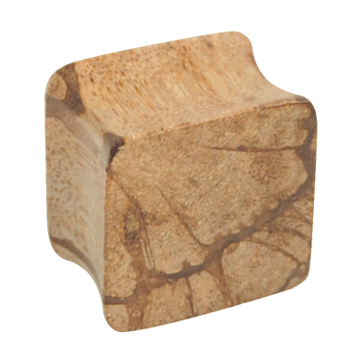 Antik Wood Square Plug Orecchio