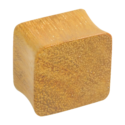 Jack Fruit Wood Square Plug Orecchio