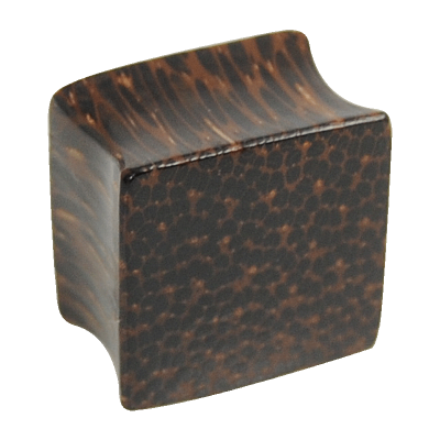 Palm Wood Square Plug Orecchio