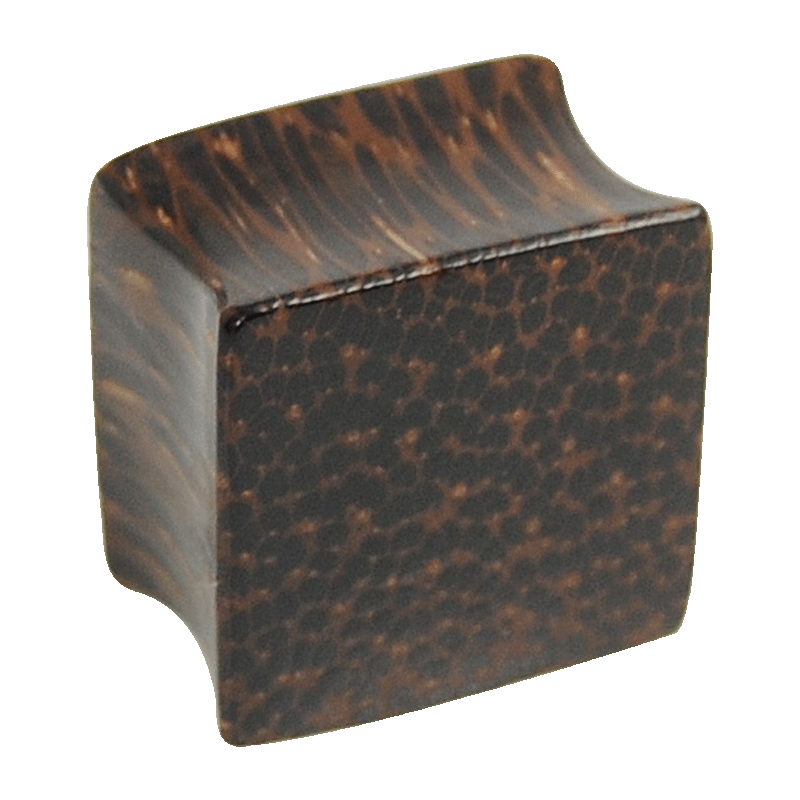 Palm Wood Square Plug Orecchio