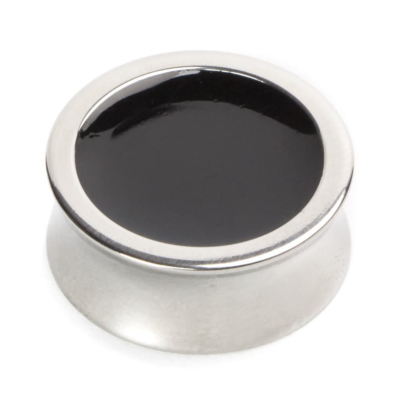 Titanium Plug with Synthetic Opal Orecchio