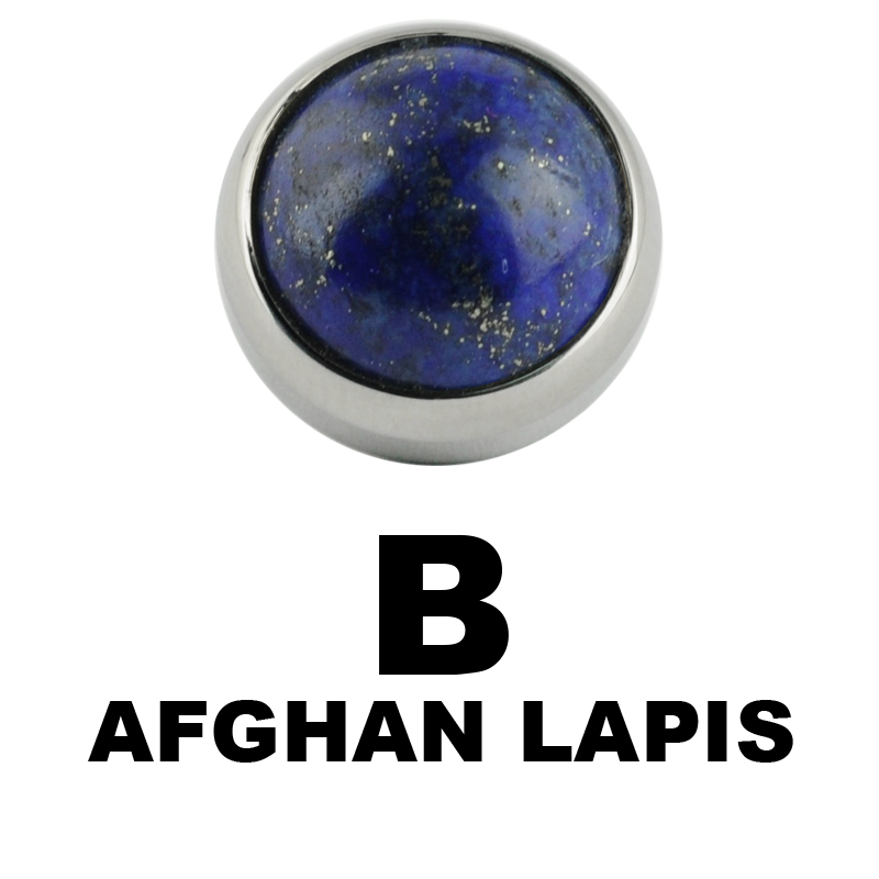 Titanium Plug with Interchangeable Natural Stone Orecchio