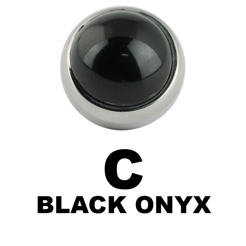 Titanium Plug with Interchangeable Natural Stone Orecchio