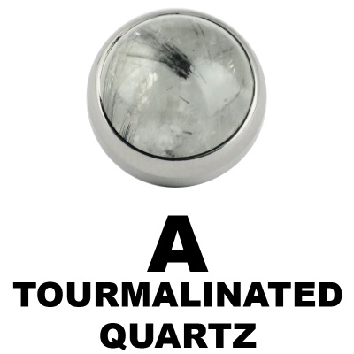 Titanium Plug with Interchangeable Natural Stone Orecchio