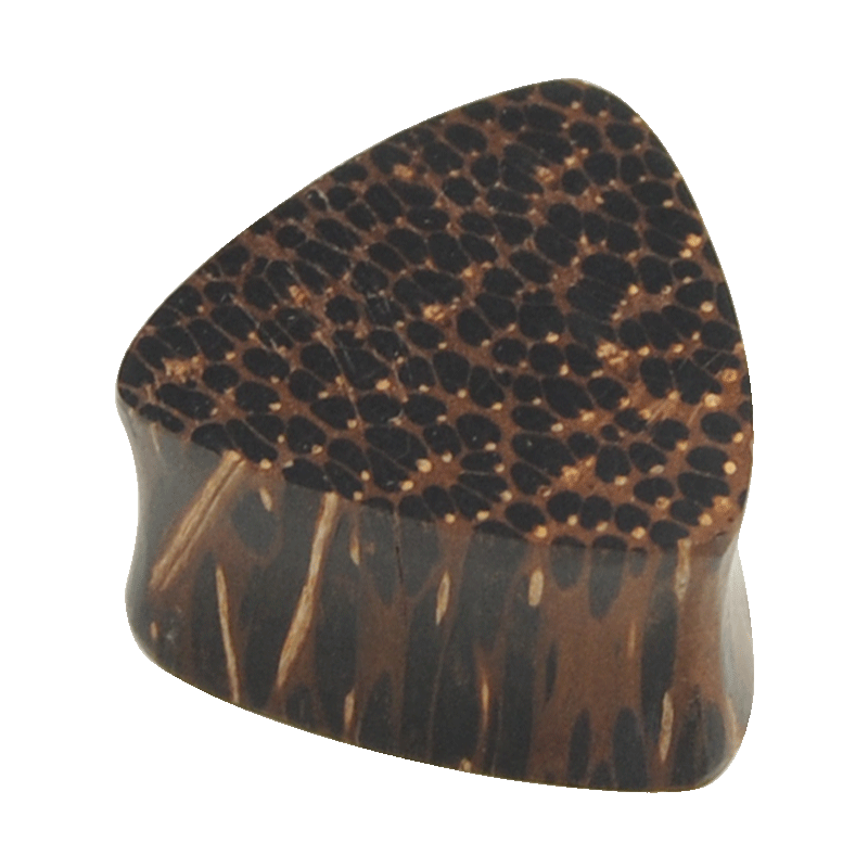 Palm Wood Triangle Plug Orecchio