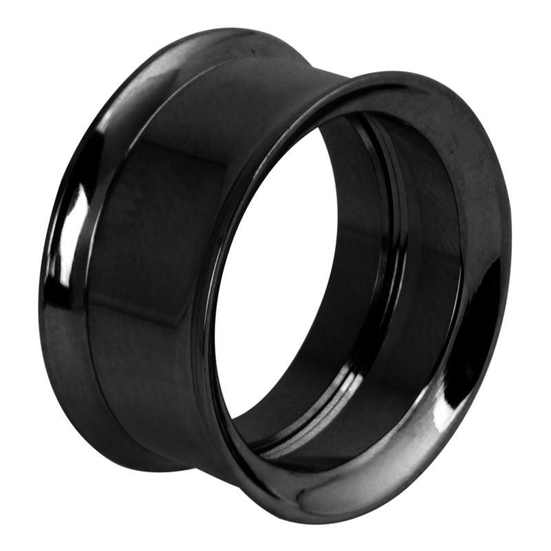 Internally Threaded Steel Black PVD Double Flared Eyelet Orecchio