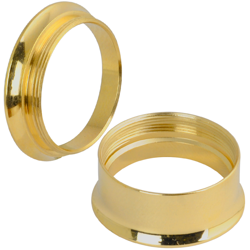 Internally Threaded Steel Gold PVD Double Flared Eyelet Orecchio