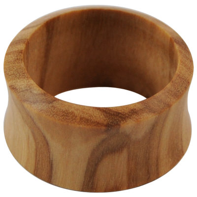Solid Olive Wood Tunnel Orecchio