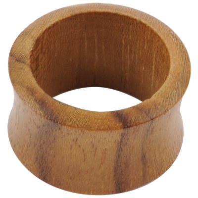 Solid Teak Wood Tunnel Orecchio