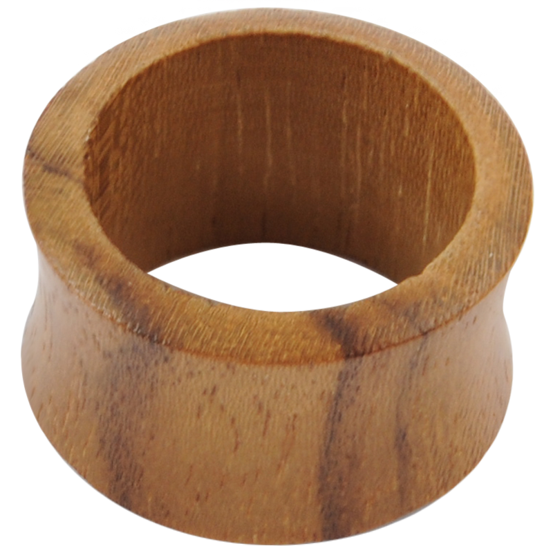 Solid Teak Wood Tunnel Orecchio