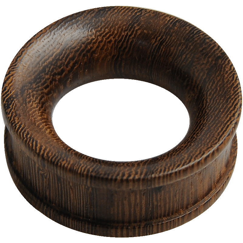 Concave Siamea Wood Tunnel Orecchio