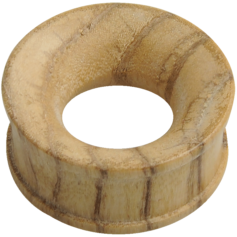Concave Light Zebra Wood Tamarind Tunnel Orecchio