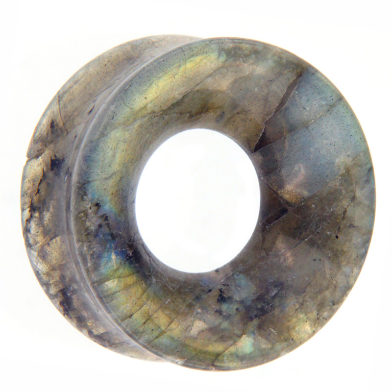 Labradorite Concave Ear Tunnel Ear