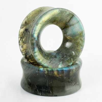 Labradorite Concave Ear Tunnel Ear