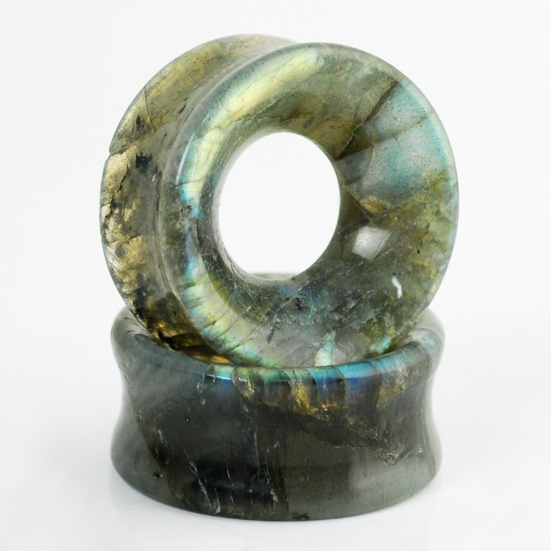 Labradorite Concave Ear Tunnel Ear