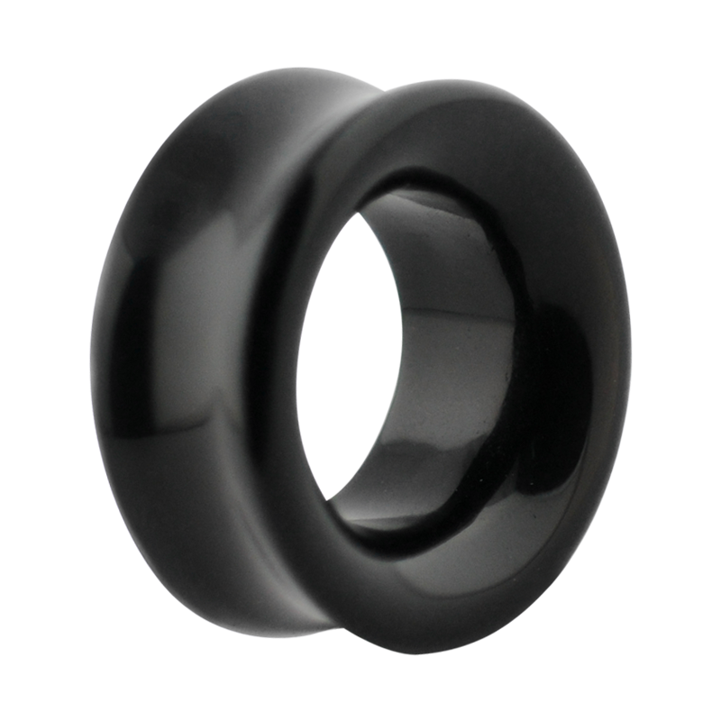 Natural Stone Eyelet Onyx (Price for Pair) Orecchio